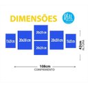 Ver imagem 4 de Conjunto Kit 6 Quadros Decorativos Amarelo Azul Geometrico Home Sala