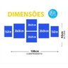 Conjunto Kit 6 Quadros Decorativos Amarelo Azul Geometrico Home Sala - 4