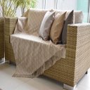 Ver imagem 2 de Xale Manta Sofá Jacquard Roma King 2,10x1,40m Envio Rápido