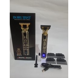Máquina Cortar Aparador Cabelo e Barba Eletrico - BR-8112 - Profissional - Carga Rapida Tipo C - 1