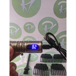 Máquina Cortar Aparador Cabelo e Barba Eletrico - BR-8112 - Profissional - Carga Rapida Tipo C - 2