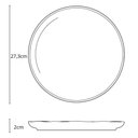 Ver imagem 6 de Conjunto 6 Pratos Fundos 22cm 6 Pratos Rasos 27cm Cerâmica Porto Brasil Off White Bio Latte