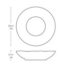 Ver imagem 4 de Conjunto 6 Pratos Fundos 22cm 6 Pratos Rasos 27cm Cerâmica Porto Brasil Off White Bio Latte