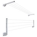 Ver imagem 2 de Varal de Parede + Cabo Resistente 4m: Branco