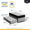Ver imagem 5 de Cama Box com Colchão de Espuma D45 Ortobom Airtech 150 + Auxiliar de Molas Unique Solteiro 88cm