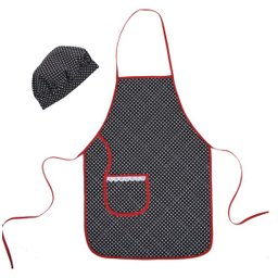 Avental de Cozinha Plastificado Com Touca Poá - 1