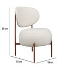 Ver imagem 3 de Poltrona para Sala de Estar 86cm x 58cm Sheep