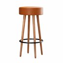 Ver imagem 1 de Banqueta Alta para Cozinha Área Gourmet Berlin Couríssimo Amarula - Desk Design