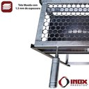Ver imagem 4 de Churrasqueira Inox Simples de Quintal - Modelo 04 - Inox 430 - 60x28x80 Cm