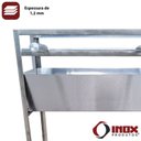 Ver imagem 3 de Churrasqueira Inox Simples de Quintal - Modelo 04 - Inox 430 - 60x28x80 Cm