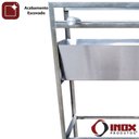 Ver imagem 6 de Churrasqueira Inox Simples de Quintal - Modelo 04 - Inox 430 - 60x28x80 Cm