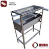 Churrasqueira Inox Simples de Quintal - Modelo 04 - Inox 430 - 60x28x80 Cm - 2