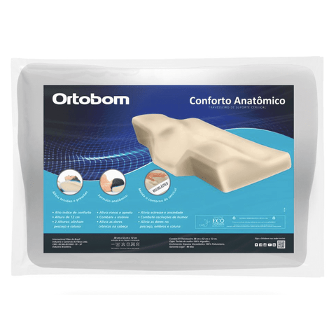 Travesseiro Nasa Cervical Conforto Anatômico 52x38x12 Ortobom
