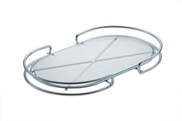 Bandeja Organizadora Oval 36x27 Cm Marca Forma Inox 802127