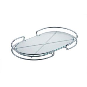 Bandeja Organizadora Oval 36x27 Cm Marca Forma Inox 802127