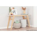 Ver imagem 4 de Aparador de Sala Jantar Bmu179 C/ Pés Madeira 135cm Branco/pinus - Brv