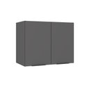 Ver imagem 2 de Kit Cozinha Compacta Modulada 2 Peças Balcão Cooktop e Armário Aéreo 2 Portas Yescasa Cinza/Grafite