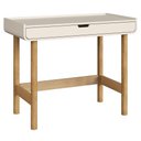 Ver mais imagens de Mesa Escrivaninha e Estante Livreiro Pé Madeira Luara Off White A10 - Mpozenato