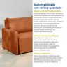 Sofá Cama Retrátil e Reclinável 3 Lugares 200cm em Linho Baraúna Cabecasa Madeiraoriginals - 16