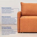 Ver imagem 5 de Sofá Cama Retrátil e Reclinável 3 Lugares 200cm em Linho Baraúna CabeCasa MadeiraOriginals
