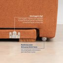 Ver imagem 7 de Sofá Cama Retrátil e Reclinável 3 Lugares 200cm em Linho Baraúna CabeCasa MadeiraOriginals