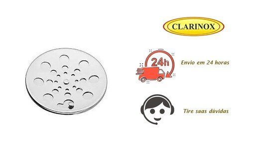 Ralo Grelha 10X10 Redondo Com Fecho Sistema Abre e Fecha Para Banheiro - 5
