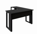 Ver imagem 5 de Escrivaninha em L 120 cm X 150 cm Home Office e Escritório Pés Metal F5 Office Cor:Preto