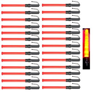 Bastao Sinalizador Balizador Fluorescente Kit 50 Unidades Flanelinha Estacionamento Transito Aeropor