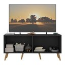 Ver imagem 3 de Rack Retrô para Tv até 50 Polegadas com 4 Portas Multimóveis Mp1071 Preto/natural