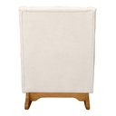 Ver imagem 5 de Poltrona de Amamentação e Descanso Áquilla com Base Balanço e Puff Bouclé Off White - Abmaza