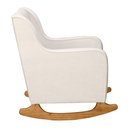 Ver imagem 4 de Poltrona de Amamentação e Descanso Áquilla com Base Balanço e Puff Bouclé Off White - Abmaza