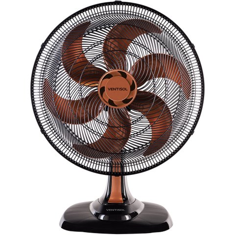 Ventilador de Mesa Oscilante Turbo 50cm 6 Pás Bronze 220V