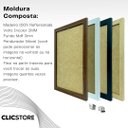 Ver imagem 4 de Kit 05 Molduras A4 21x30cm com Vidro e Fundo para Quadros Diplomas Retratos Cor:marrom