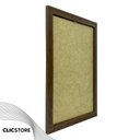 Ver imagem 2 de Kit 05 Molduras A4 21x30cm com Vidro e Fundo para Quadros Diplomas Retratos Cor:marrom