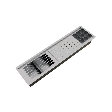 Escorredor Calha Úmida Kitchen 3 Módulos