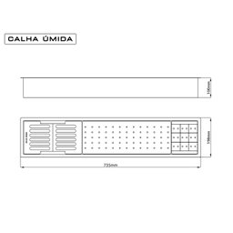 Escorredor Calha Úmida Kitchen 3 Módulos - 5