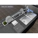 Ver imagem 4 de Calha Úmida Kitchen 6 módulos com porta horta ou gelo