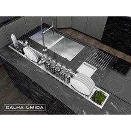 Calha Úmida Kitchen 6 módulos com porta horta ou gelo - 2