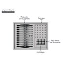 Ver imagem 6 de Calha Úmida Organizadora Lateral Quadratta Escorredor 50x40