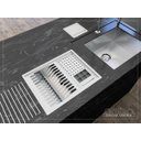 Ver imagem 5 de Calha Úmida Organizadora 4 Módulos Lateral Quadratta Escorredor 50x40