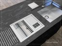 Ver imagem 5 de Calha Úmida Organizadora 4 Módulos Lateral Quadratta Escorredor 50x40