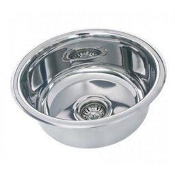Cuba Para Cozinha Redonda De Aço Inox 304 25 X 14 Tecnocuba - 1