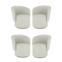 Ver imagem 1 de Kit 04 Poltronas Orgânicas para Sala Blouclê - Balaqui Decor Cor:boucle Bege