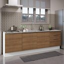 Ver imagem 1 de Armário de Cozinha Compacta 240cm Branco/Rustic Stella Madesa 01