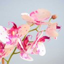 Ver imagem 2 de Arranjo de Orquídea Artificial Tigre 3D no Vaso Prateado | Linha Permanente Formosinha
