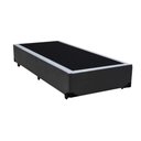 Ver imagem 2 de Cama Box Solteiro Colchão Mola Bonnel Belos Sonhos + Box Sintético 60x88x188:cinza