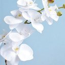 Ver imagem 3 de Arranjo de Orquídea Artificial Branca no Vaso Bronze