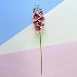 Flores artificiais Haste de Orquídea Rosa 3D |Linha permanente Formosinha - 2