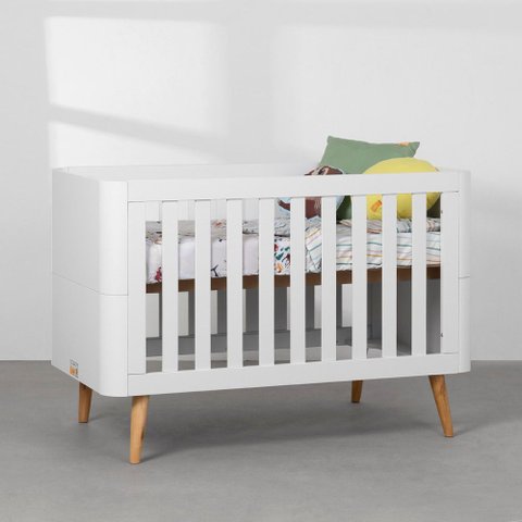 Berço Mini Cama Mali - Branco Fosco Abra Cadabra