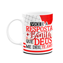 Ver imagem 1 de Caneca Namorados Laços - Você É a Resposta Mais Bonita